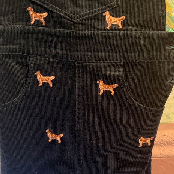 Kiel James Patrick dark green Mini Dress with Dog Embroidery - Picture 2 of 4